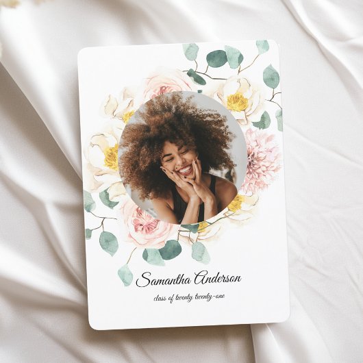 Elegant Colorful Beauty Flowers & Gold Drups Kaart