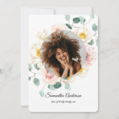 Elegant Colorful Beauty Flowers & Gold Drups Kaart (Voorkant)