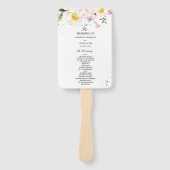 Elegant Colorful Beauty Flowers Handwaaier (Voorkant)