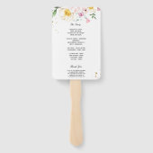 Elegant Colorful Beauty Flowers Handwaaier (Achterkant)