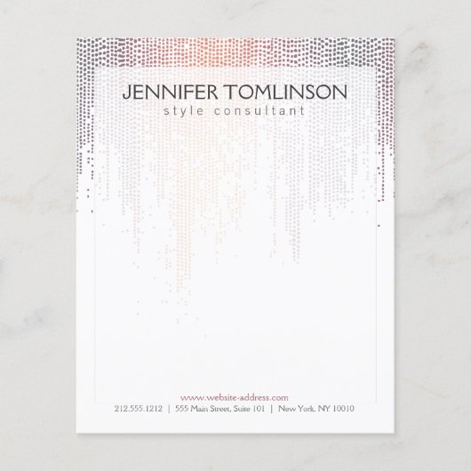 Elegant Colorful Confetti Rain Patroon Flyer (Voorkant)
