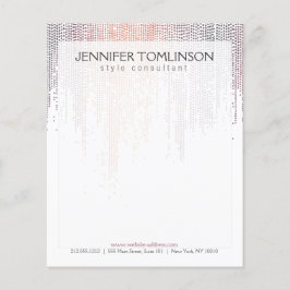 Elegant Colorful Confetti Rain Patroon Flyer