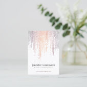 Elegant Colorful Confetti Rain Patroon Visitekaartje (Staand voorkant)