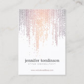Elegant Colorful Confetti Rain Patroon Visitekaartje (Voorkant)