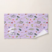 Elegant Colorful Floral Personalized Monogram Bath Bad Handdoek (Handdoek)