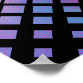 Elegant Colorful Geometric Diamonds Tegel Patroon Poster (Hoek)