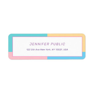 Elegant Colorful Modern Design Sjabloon Trendy Etiket