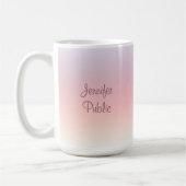 Elegant Colorful Modern Handgeschreven Manuscript  Koffiemok (Links)