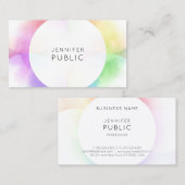 Elegant Colorful Modern Minimal Professional Visitekaartje (Voorkant / Achterkant)