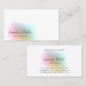 Elegant Colorful Modern Simple Sjabloon Trendy Visitekaartje (Voorkant / Achterkant)