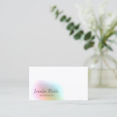 Elegant Colorful Modern Simple Sjabloon Trendy Visitekaartje (Staand voorkant)