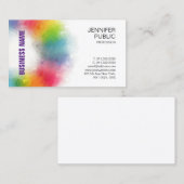 Elegant Colorful Moderne Professional Sjabloon Visitekaartje (Voorkant / Achterkant)