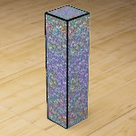 Elegant Colorful Paars Tint Glitter & Sparkles Wijn<br><div class="desc">Elegant pastel paarse tint glitter en sparkles textuurpatroon. Beschikbaar op andere producten.</div>