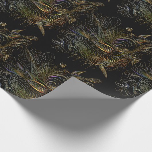 Elegant Colorful Partridges Cadeaupapier (Hoek)