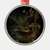 Elegant Colorful Partridges Metalen Ornament (Voorkant)