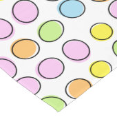 Elegant Colorful Pastel Retro Ovalenpatroon Lange Tafelloper (Hoek)