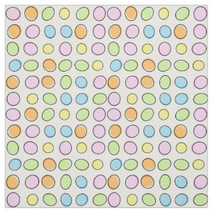 Elegant Colorful Pastel Retro Ovalenpatroon Stof
