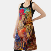 Elegant Colorful Patterned Rooster Schort (Insitu)