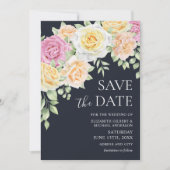 Elegant Colorful Rozen Wedding Save the Dates Invi Kaart (Voorkant)