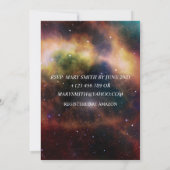 Elegant Colorful Sterrennacht Sky Wedding Kaart (Achterkant)