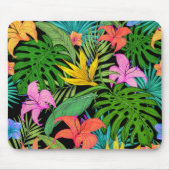 Elegant Colorful Summer Tropical Floral Leaves | Muismat (Voorkant)