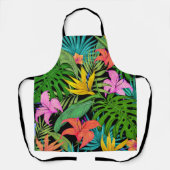 Elegant Colorful Summer Tropical Floral Leaves | Schort (Voorkant)