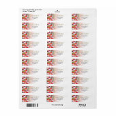Elegant Colorful Tulip Florals Adres Etiket (Full Sheet)