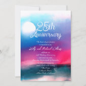 Elegant Colorful Waterverf Aurora Jubileum Kaart (Voorkant)