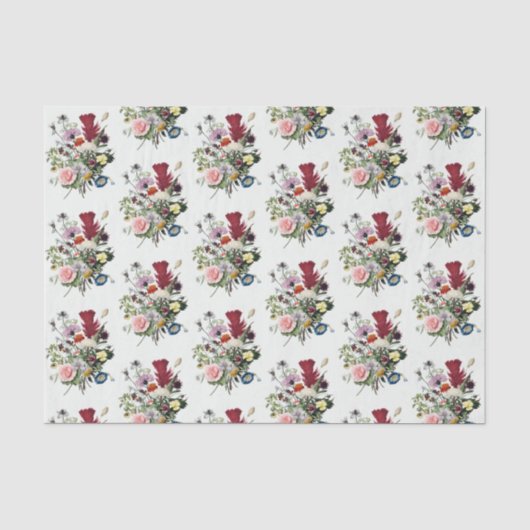 Elegant Colorful  Wildbloemen Tissuepapier (Voorkant)