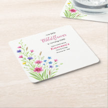 Elegant Colorful Wildflower 1st Birthday Party