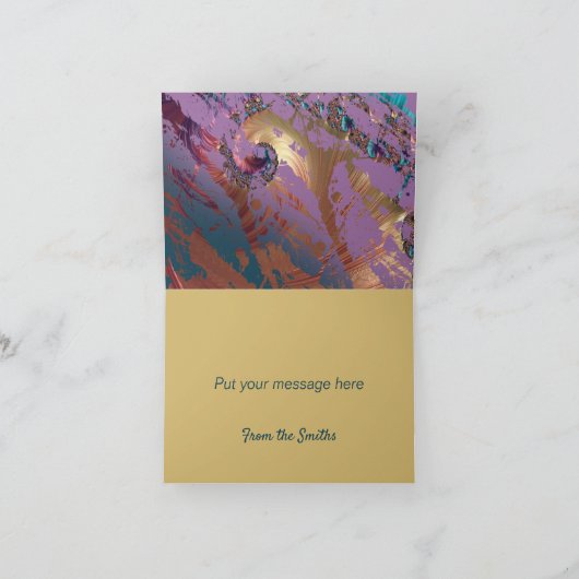 Elegant Colors Bedankkaart (Binnen)