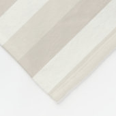 Elegant Colors Beige Brown Striped Moderne Sjabloo Fleece Deken (Hoek)