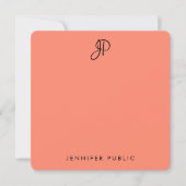 Elegant Colors Handgeschreven Monogram Sjabloon (Voorkant)