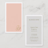 Elegant Colors Handgeschreven Monogram Sjabloon Visitekaartje (Voorkant / Achterkant)