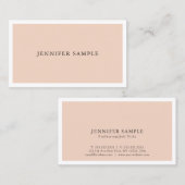 Elegant Colors Modern Creative Design Trendy Plain Visitekaartje (Voorkant / Achterkant)