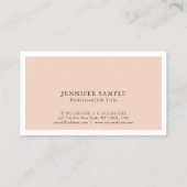 Elegant Colors Modern Creative Design Trendy Plain Visitekaartje (Achterkant)