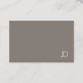 Elegant Colors Modern Monogram Sjabloon Trendy Visitekaartje (Voorkant)