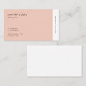 Elegant Colors Modern Professional  Plain Visitekaartje (Voorkant / Achterkant)