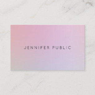 Elegant Colors Moderne Design Professional Plain Visitekaartje