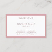 Elegant Colors Moderne Simple Sjabloon Professiona Visitekaartje (Achterkant)