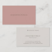 Elegant Colors Moderne Simple Sjabloon Professiona Visitekaartje (Voorkant / Achterkant)