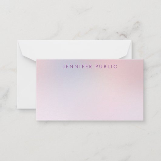 Elegant Colors Monogram Sjabloon Gepersonaliseerd (Voorkant)