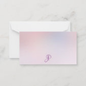 Elegant Colors Monogram Sjabloon Gepersonaliseerd (Achterkant)