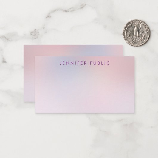 Elegant Colors Monogram Sjabloon Gepersonaliseerd (Voorkant / Achterkant in situ)