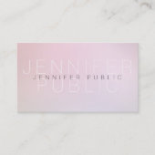 Elegant Colors Plain Professional Moderne Design Visitekaartje (Voorkant)