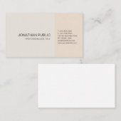 Elegant Colors Professional Artistic Plain Modern Visitekaartje (Voorkant / Achterkant)
