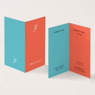 Elegant Colors Professional Monogram Sjabloon Visitekaartje