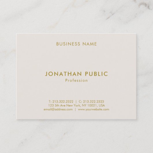 Elegant Colors Professional Sjabloon Moderne Visitekaartje (Achterkant)