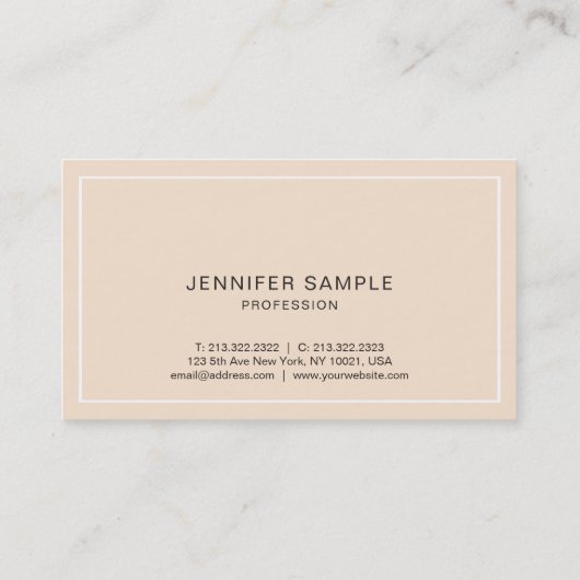 Elegant Colors Professional Stijlvol design Modern Visitekaartje (Achterkant)