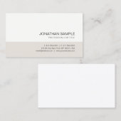 Elegant Colors Trendy Simple Professional Plain Visitekaartje (Voorkant / Achterkant)